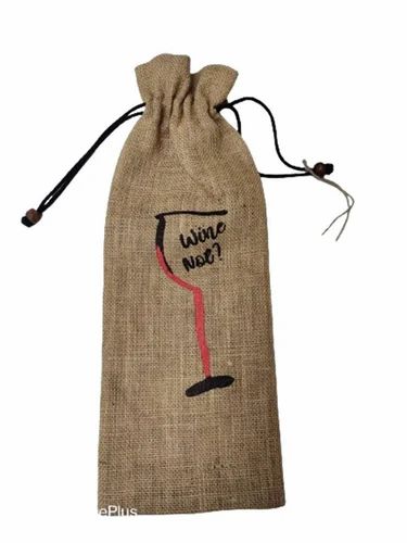 Jute  Drawstring Bag 